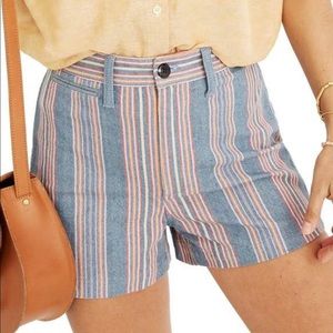 Madewell Emmett Striped Shorts